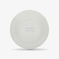 Set di 6 piatti da dessert Limone in porcellana e oro realizzati a mano