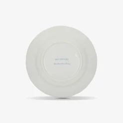 Set di 6 piatti da dessert Nuvola in porcellana e oro realizzati a mano