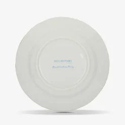Set di 6 piatti da dessert Rosa Nuvola in porcellana e oro realizzati a mano