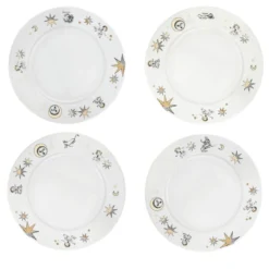 Set di 12 piatti da frutta Astronomici