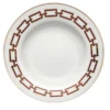 Set di 6 piatti da minestra Catene Scarlatto di Gio Ponti