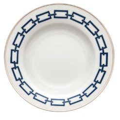 Set di 6 piatti da minestra Catene Zaffiro di Gio Ponti
