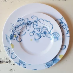 set di 2 piatti da pane Blue Summer #1