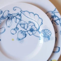 set di 2 piatti da pane Blue Summer #1