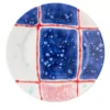Set di 4 piatti da pane con bordo Tartan