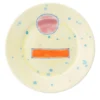 Set di 4 piatti da pane con bordo lime
