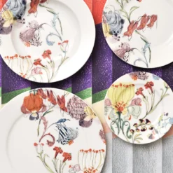 Set di 2 piatti da pane Grandma's Garden