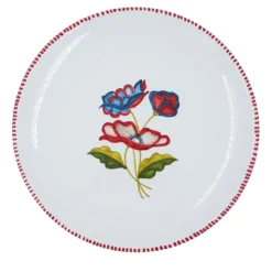 Set di 4 piatti da pane in ceramica rossa Gioia