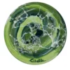 Set di 4 piatti da pane in ceramica con motivo in marmo verde