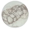 Set di 4 piatti da pane in ceramica con motivo in marmo avorio