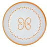 Set di 4 piatti da pane in ceramica arancio Luminaria