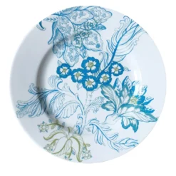 Set di 2 piatti da pane in porcellana Florian Blu Chiaro e Verde #1