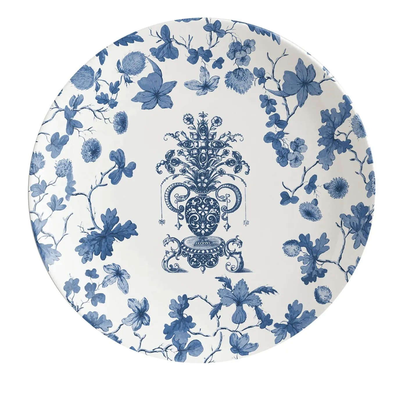 Set di 2 piatti da pane in porcellana Garden Of Eden con piccolo vaso blu #3