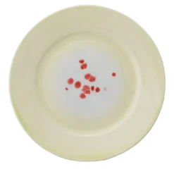 Set di 4 piatti da pane Murrine con bordo verde