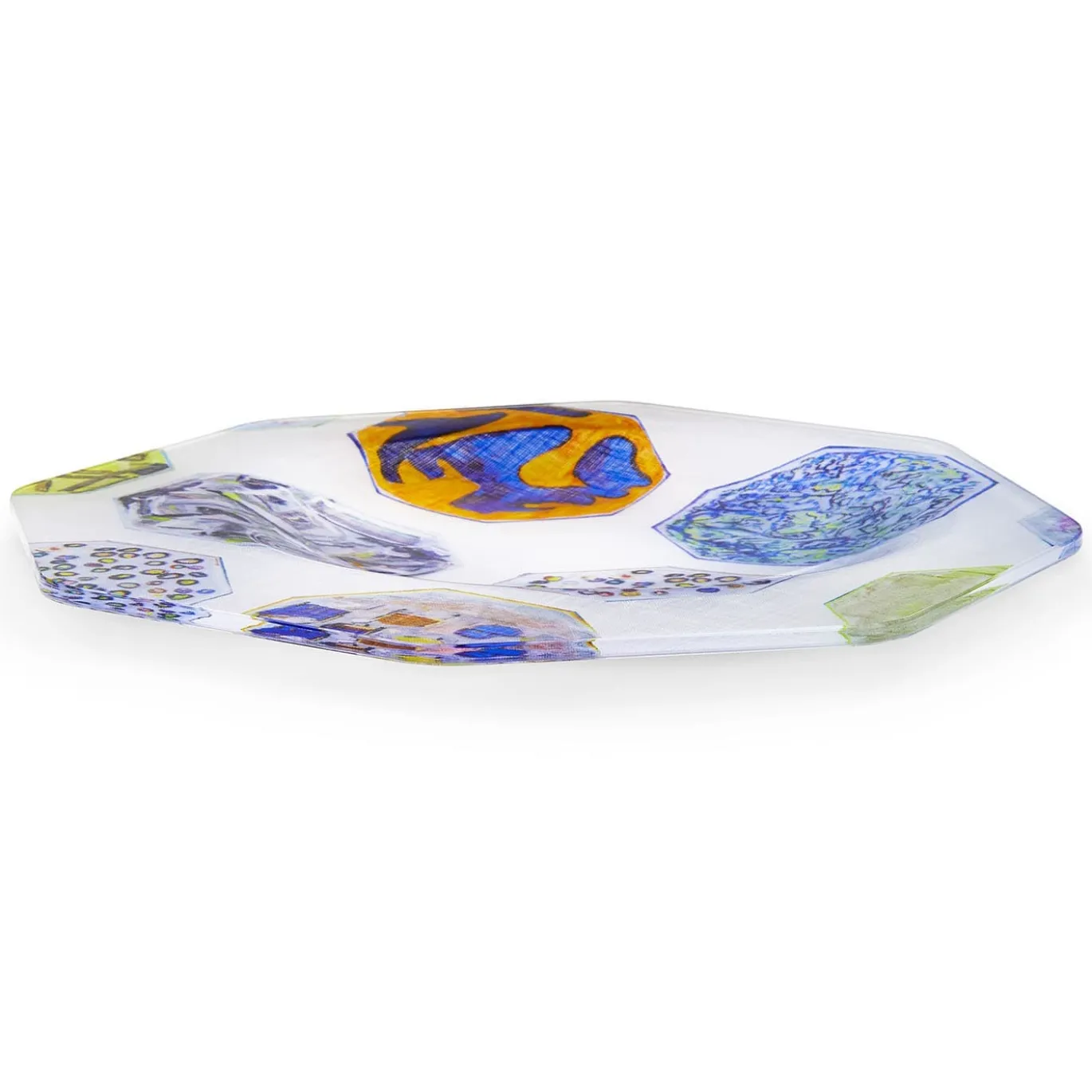Set di 2 piatti da portata asimmetrici Medallions