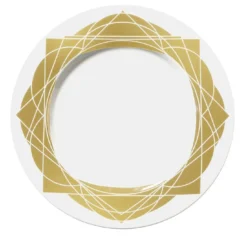 Set di 6 piatti da portata Baroqeat Oro di Salvatore Spataro