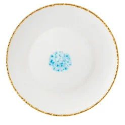 Set di 2 piatti da portata bianchi Celestial con bordo crepato