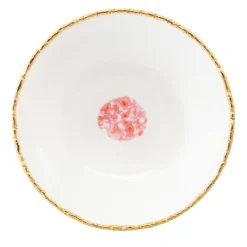 Set di 2 piatti da portata bianchi con bordo crepato