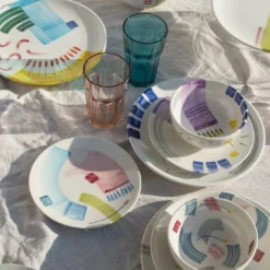 Set di 2 piatti da portata e da zuppa Twist