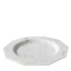 Set di 2 Piatti da portata in marmo bianco di Carrara