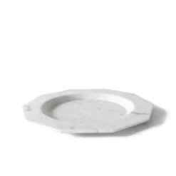 Set di 2 Piatti da portata in marmo bianco di Carrara