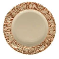 Set di 2 piatti da portata rossi La Menagerie Ottomane