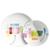 Set di 2 piatti da pranzo e da zuppa Tipota