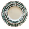 Set di 12 piatti da pranzo in ceramica verde smeraldo
