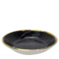 Set di 6 piatti da risotto Preta Oro Black Gold