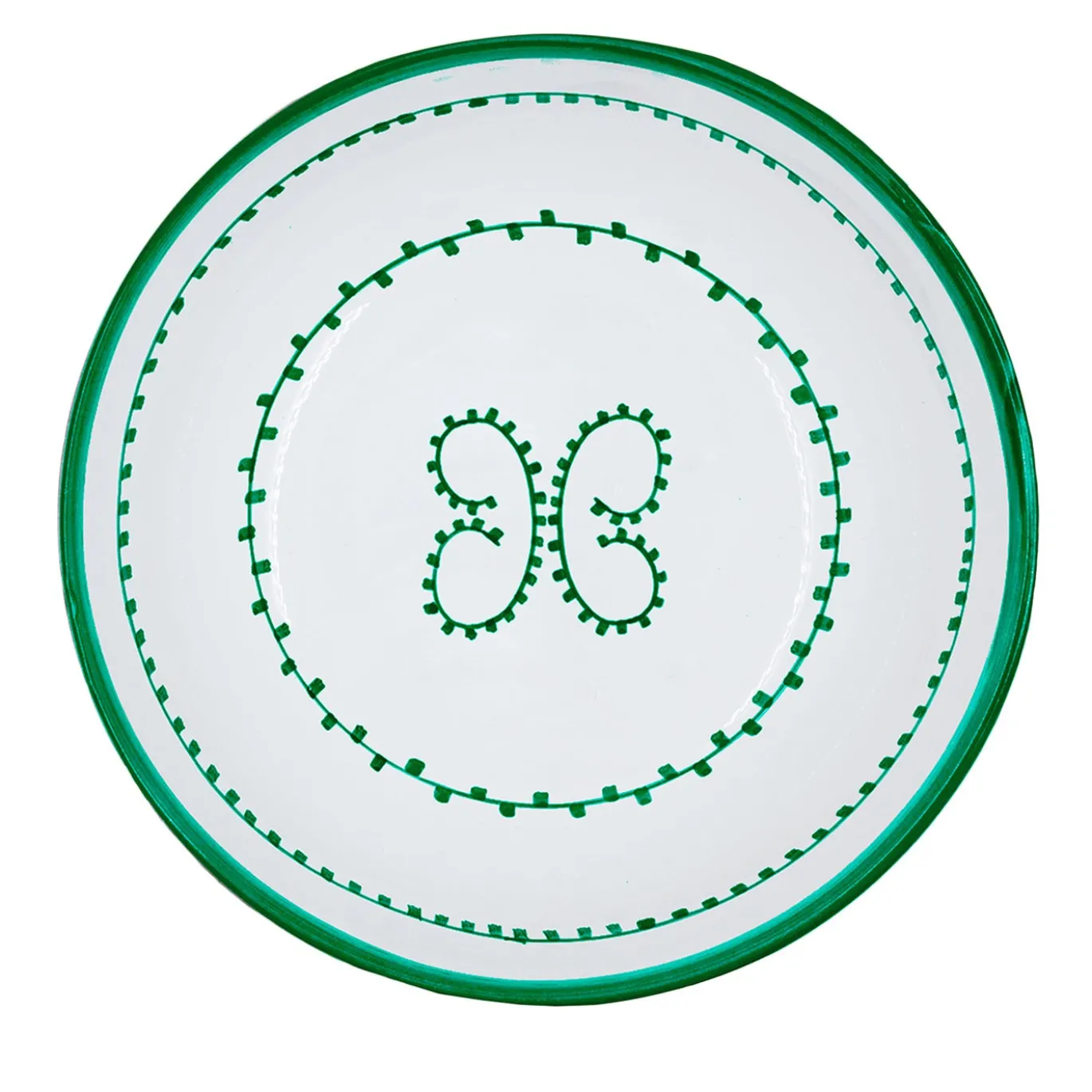 Set di 4 piatti da zuppa in ceramica verde Luminaria