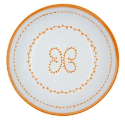 Set di 4 piatti da zuppa in ceramica arancione Luminaria