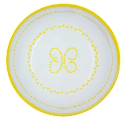 Set di 4 piatti da zuppa in ceramica gialla Luminaria