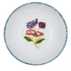 Set di 4 piatti da zuppa in ceramica Gioia rossi e blu