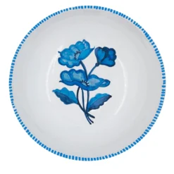 Set di 4 piatti da zuppa in ceramica blu chiaro Gioia