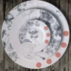 Set di 2 piatti da zuppa Maria Antonietta nero e rosso