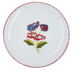 Set di 4 piatti dessert in ceramica rossa Gioia