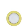 Set di 4 piatti fondi in porcellana giallo pastello