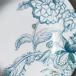 Set di 2 piatti fondi in porcellana Florian azzurro #1
