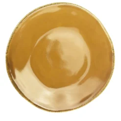 Set di 6 Piatti Fondi Rotondi Pesca-Arancione Materia