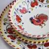 Set di 18 piatti Galletto Red