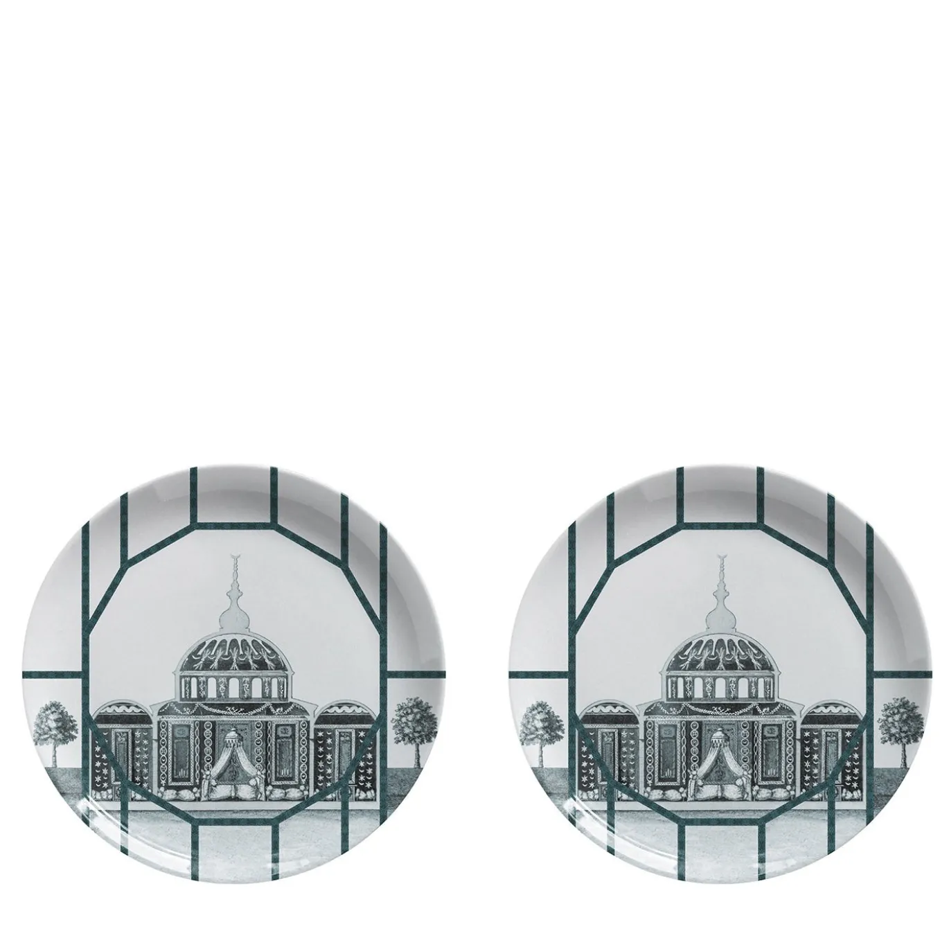 Set di 2 piatti in porcellana Topkapi I