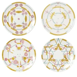 Set di 4 Piattini da Dessert Gymmetria #1