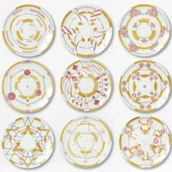 Set di 4 Piattini da Dessert Gymmetria #1