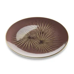Set di 6 Piattini da Dessert Uccelli del Paradiso Oro