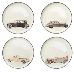 Set di 4 Piatti Piani Auto d�Epoca #2