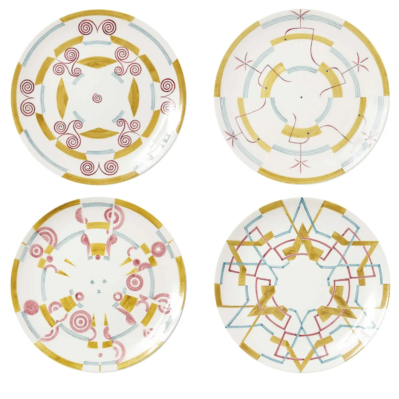 Set di 4 piatti piani Gymmetria #1