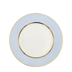 Set di 6 piatti piani in porcellana multicolore pastello