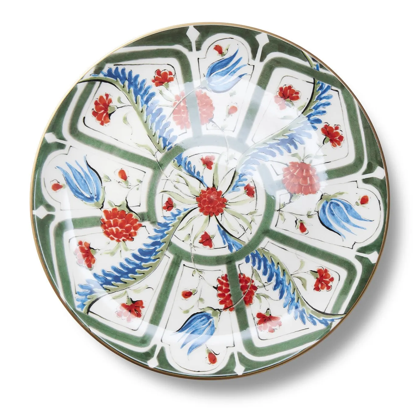 Set di 4 Piatti Piani Izmir in Ceramica