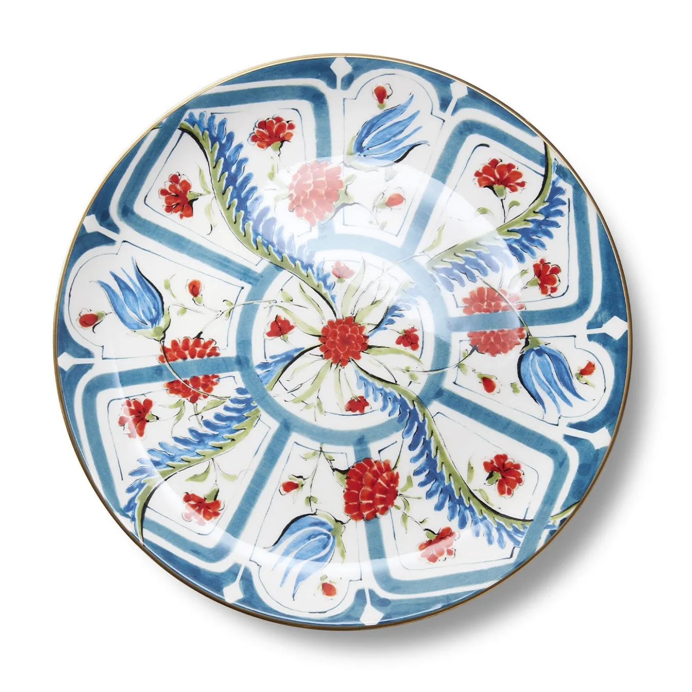 Set di 4 Piatti Piani Izmir in Ceramica
