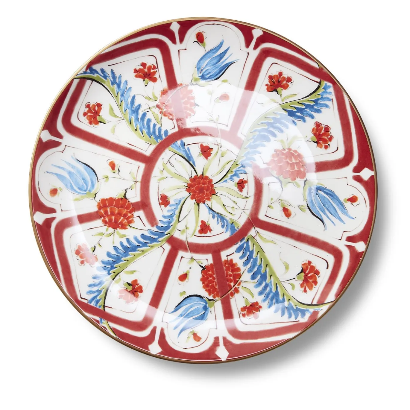 Set di 4 Piatti Piani Izmir in Ceramica
